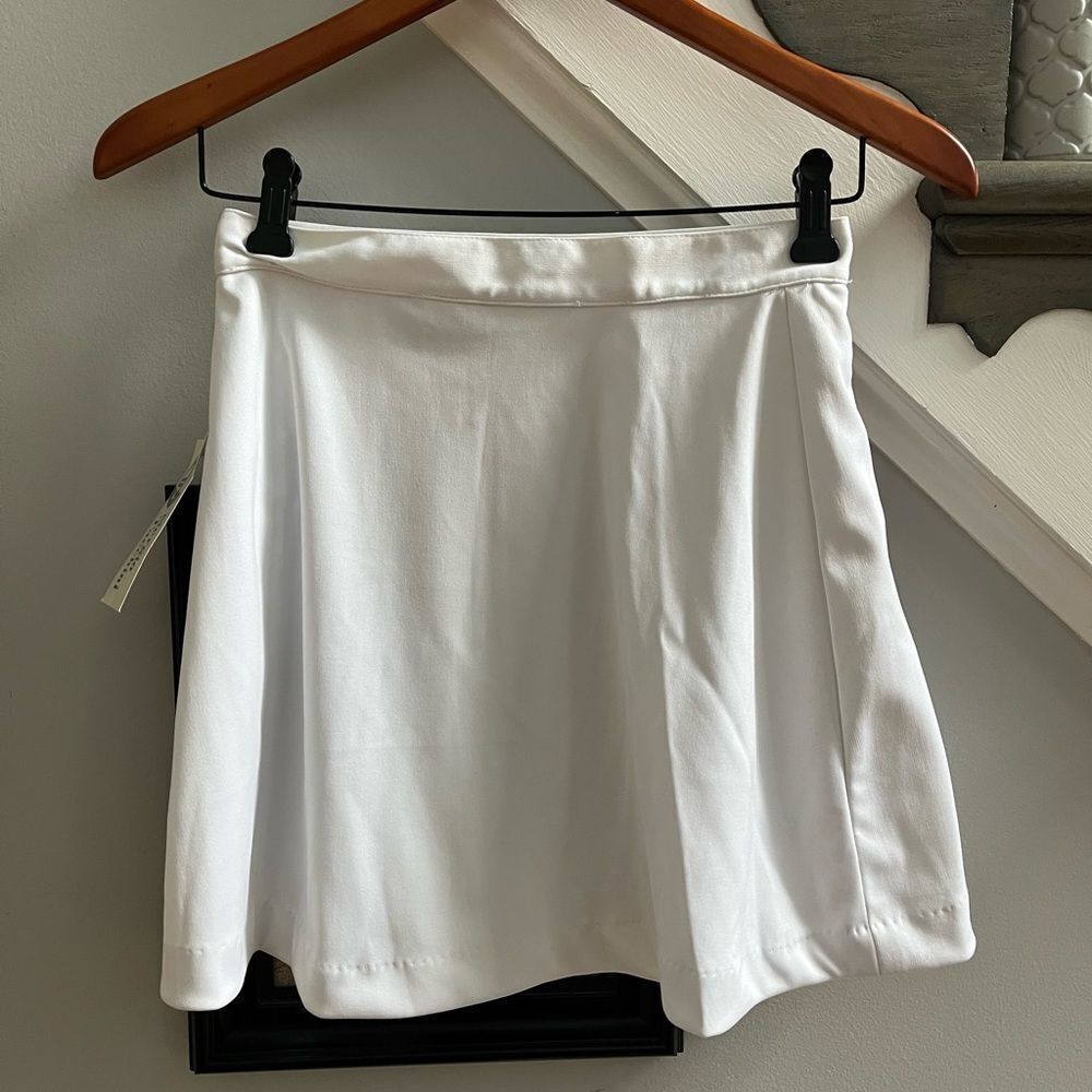 Vintage Sergio Tacchini White Tennis Skirt Sz 10 Nwt — image 5 of 5